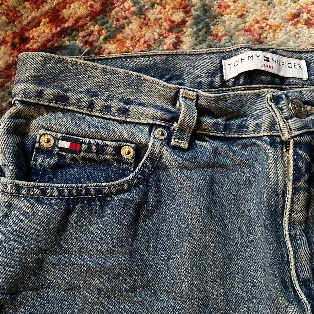Vintage Tommy Hilfiger High-waisted Jean Skirt - Picture 2 of 5